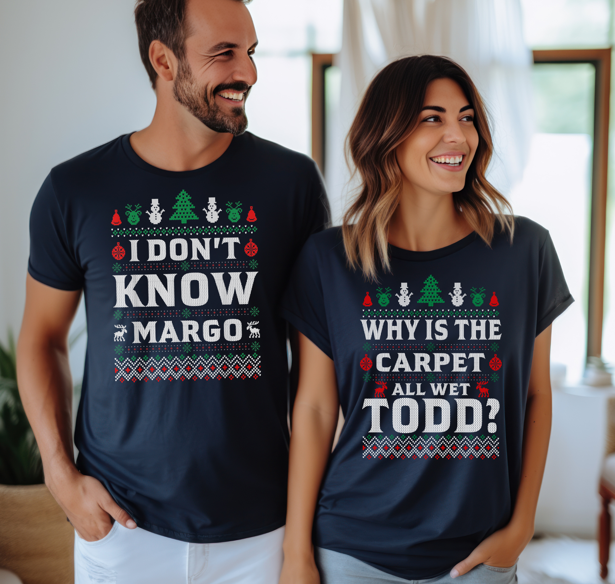 Trendy Matching Todd and Margo Graphic Tee for Couples - Perfect for Date Nights, Anniversaries & Valentine's Day Gifts