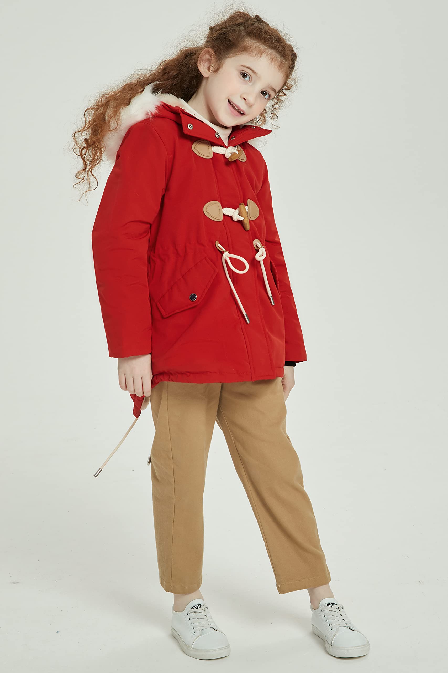 Orolay Women's Loden Coat - Winter Warm Fleece-Lined Parka Jacket with Hood for Outdoor Activities, Hiking, and Daily Wear