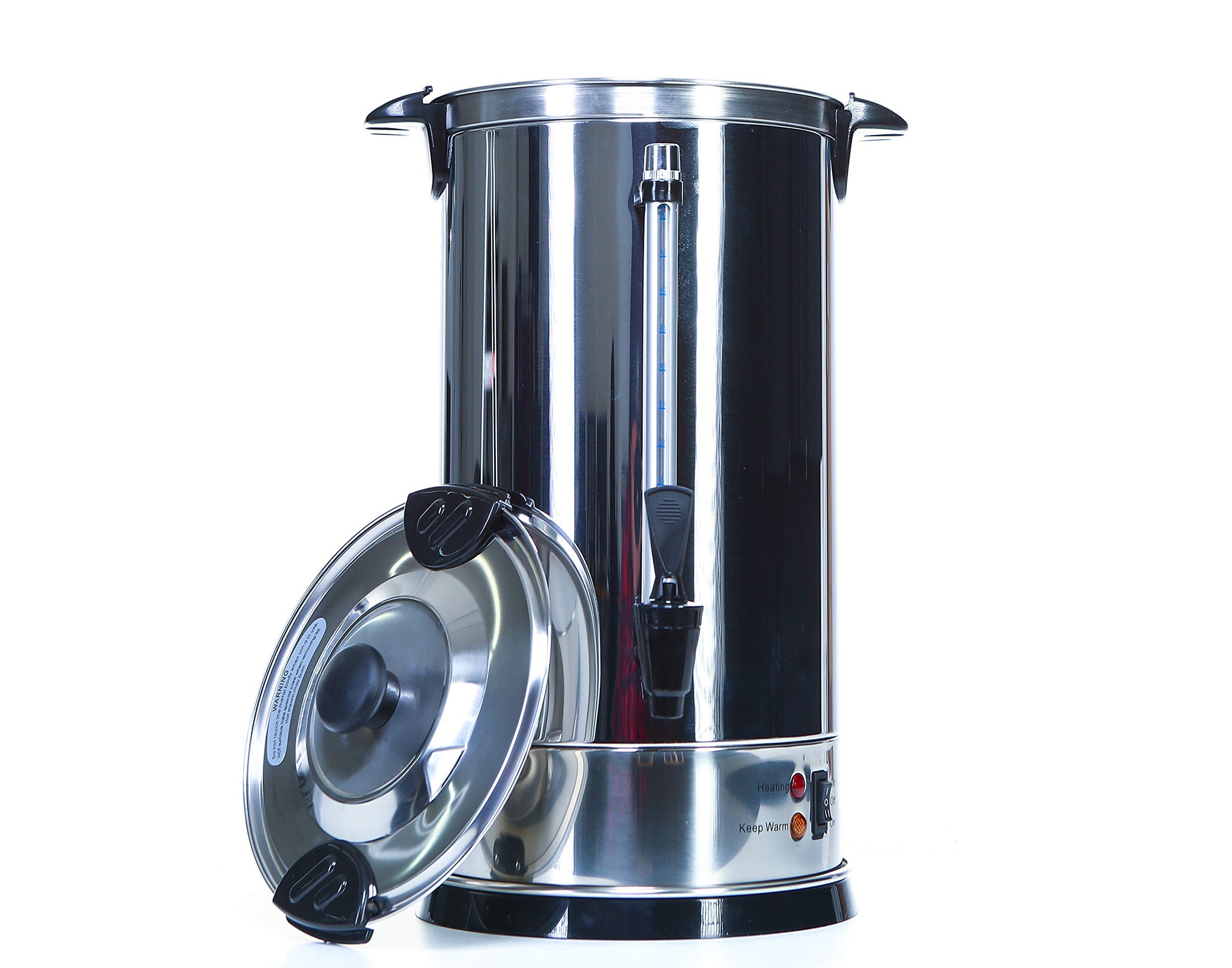 150-Cup Shabbat Coffee Urn - Stainless Steel Hot Water Boiler & Warmer with Adjustable Temperature Control - Commercial & Home Use for Catering, Buffets, Parties, Weddings & Jewish Holiday Dinners - Perfect for Large Gatherings and Religious Celebrations