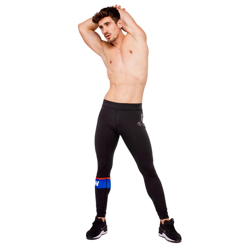 Kapow Meggings Performance Pro Range - Men's Compression Leggings with Pockets for Running, Gym & Training | Moisture-Wicking & Breathable Workout Pants for Athletes