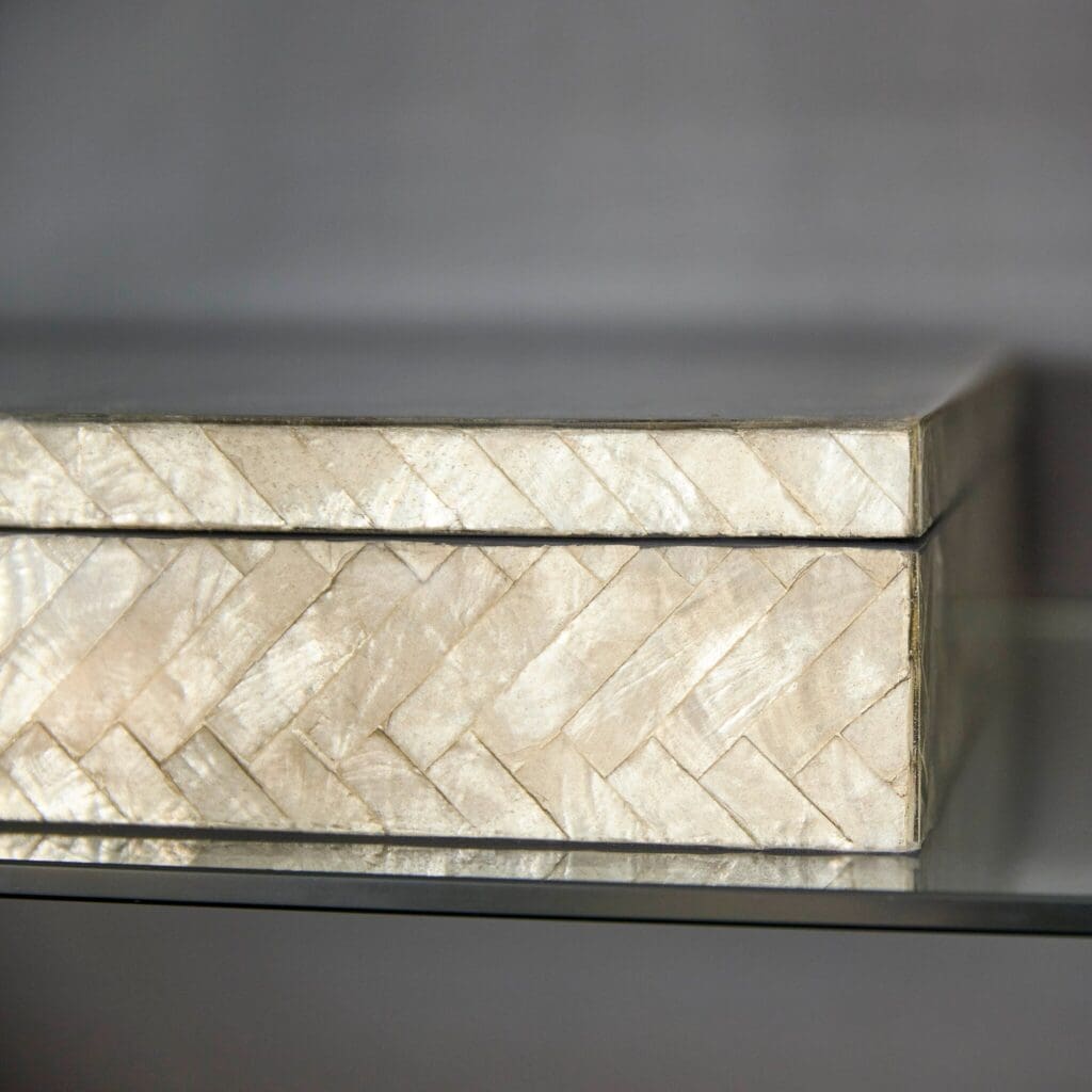 Cyan Design 11686 Triton Rectangle Decorative Box - Smoke Finish, Small Size - Perfect for Home Decor, Jewelry Storage & Gift Packaging