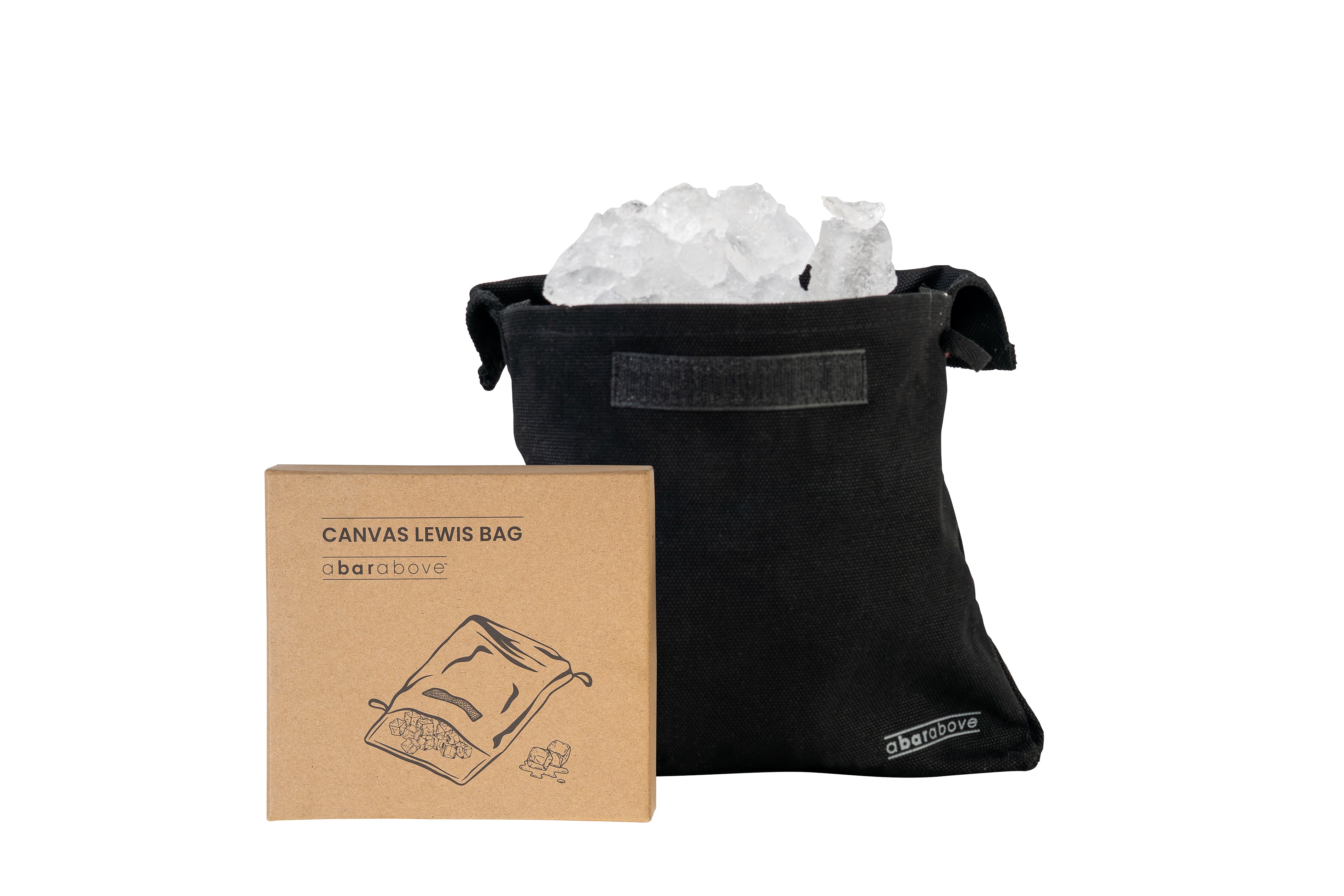 Premium Black Lewis Bag - Durable Ice Crusher for Cocktails & Bartending - Perfect for Home Bars, Parties & Mixology Enthusiasts