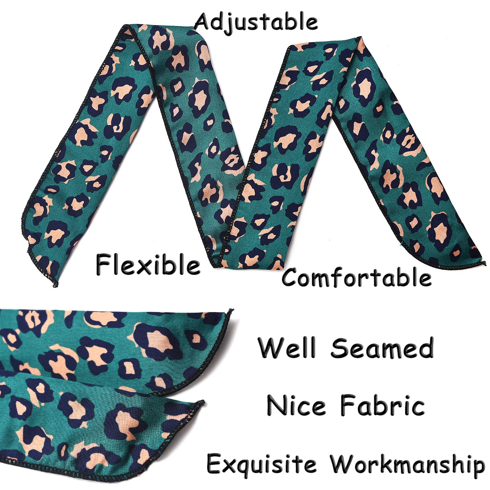 Yeshan Women's Wired Headbands - Twist Bow Hair Accessories with Polka Dot, Leopard & Floral Prints - Pack of 9 Hair Ties, Scarves & Rabbit Ear Headbands for Women & Girls - Perfect for Parties, Workouts & Everyday Fashion