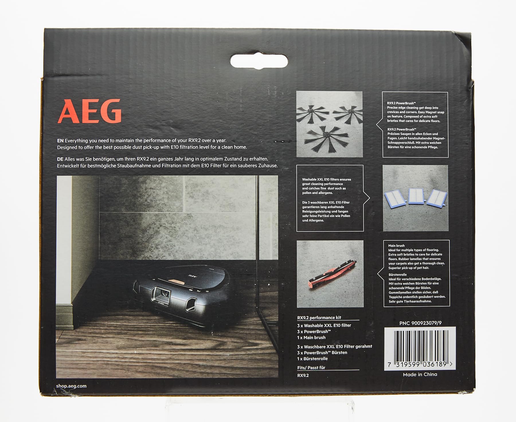 ARK3 Robotic Vacuum Cleaner with PowerBrushes for Deep Edge & Corner Cleaning - Gentle Side Brush for Carpets & Hard Floors - Smart Home Cleaning for Pet Hair, Dust & Debris - Ideal for Daily Housekeeping & Busy Families