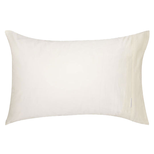 Premium 100% Egyptian Cotton 400 Thread Count Vanilla Pillowcase Set (2 Pack) - Ultra Soft & Breathable for Luxury Bedding & Hotel Style Comfort