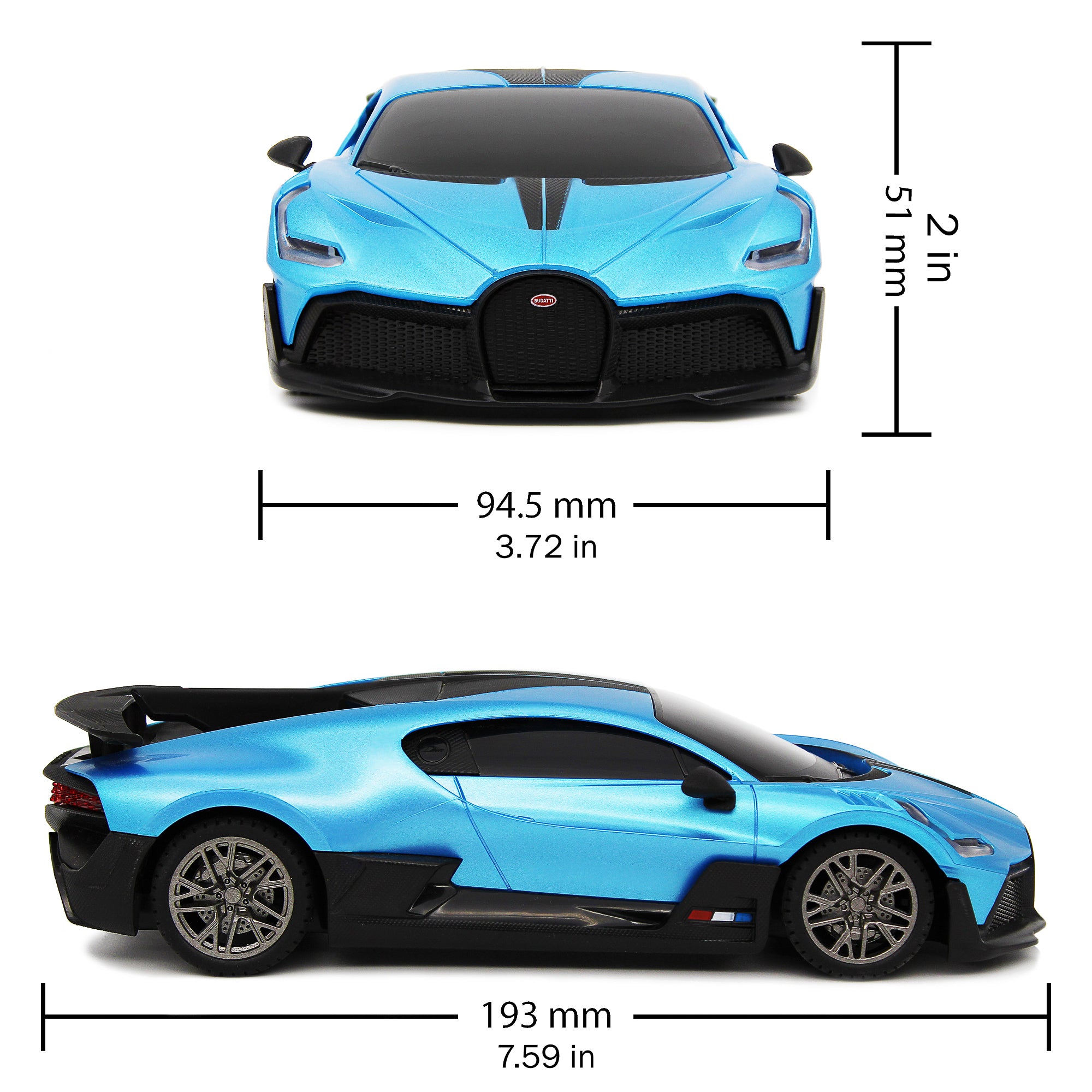 CMJ RC Cars Bugatti Divo 1:24 Scale Remote Control Vehicle - 2.4GHz High Speed Racing Car for Kids & Adults - Perfect for Indoor & Outdoor Play, Birthday Gifts, and Car Racing Competitions