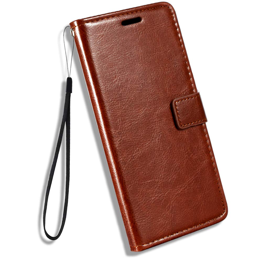 Premium PU Leather Magnetic Flip Wallet Case for ZTE Blade X - Card Holder & Kickstand | Slim Protective Phone Cover for Everyday Use, Travel & Business Meetings