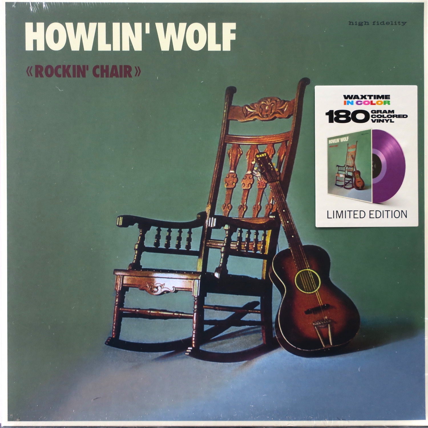 HOWLIN' WOLF Self-Titled Album (Rocking Chair Cover) - Limited Edition 180g Purple Vinyl LP Record - Perfect for Blues Collectors & Vintage Music Lovers