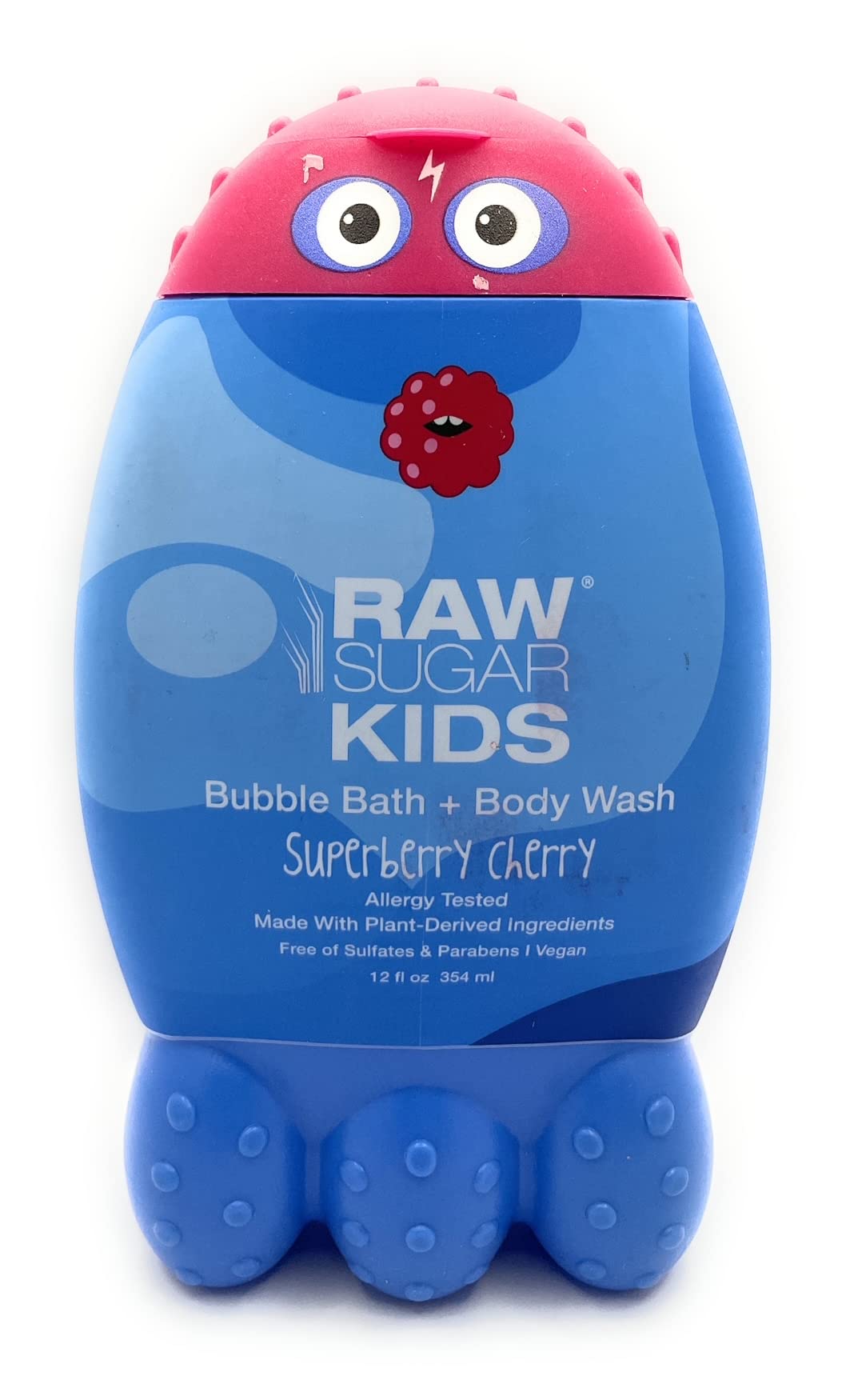 Kids Bath & Body Wash - Strawberry Vanilla & Super Berry Cherry Scent - 12 oz Each - Gentle Foaming Wash for Toddlers & Children - Perfect for Daily Bath Time & Sensitive Skin Care
