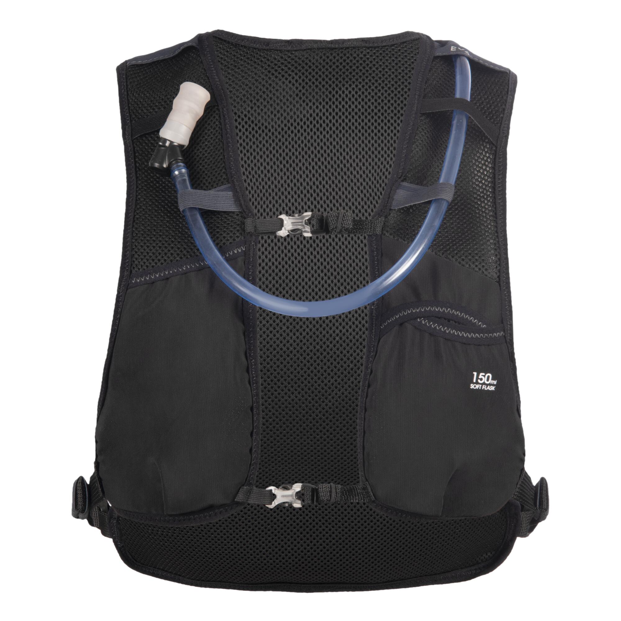 Kiprun Essential 5L Trail Running Hydration Vest with 1L Water Bladder - Lightweight Hydration Pack for Hiking, Marathon & Outdoor Adventures