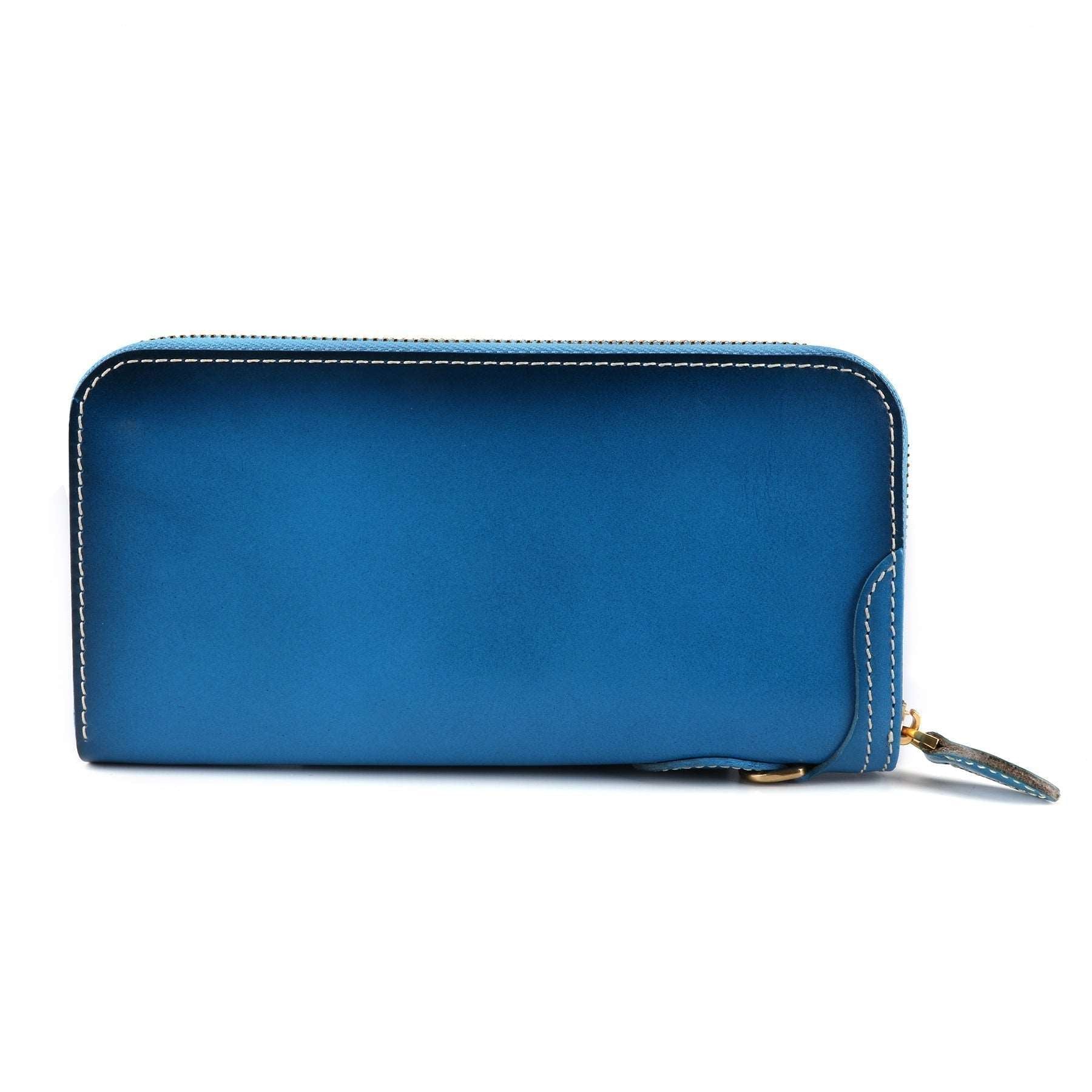 Vintage Leather Zip Wallet for Women - Stylish Retro Design with Multiple Card Slots & RFID Protection - Perfect for Everyday Use, Travel & Gift Giving
