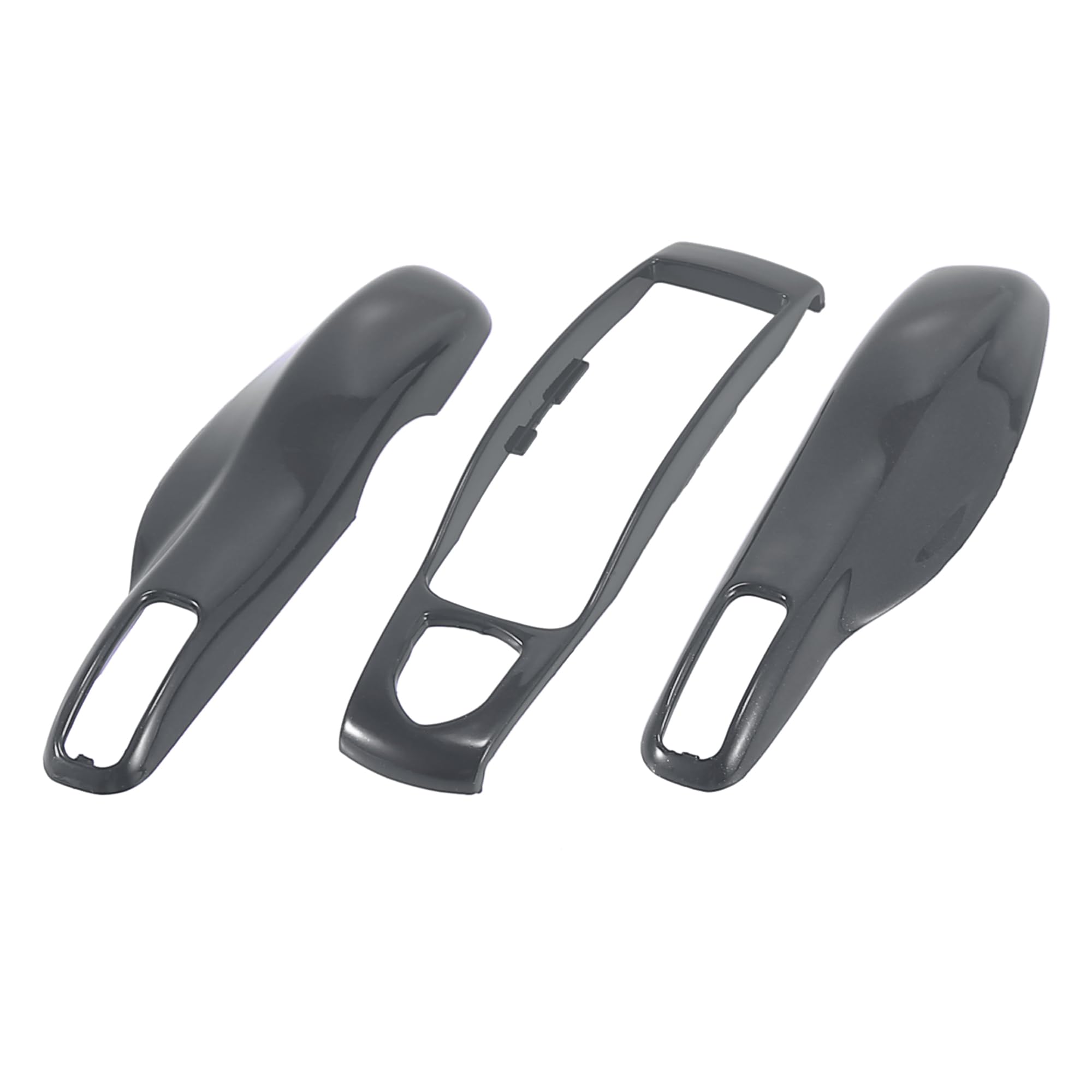 X AUTOHAUX 1 Set Gray ABS Car Remote Key Cover Case Shell for Porsche Cayenne Panamera Macan - Durable Protection for Key Fob (Perfect for Daily Use, Travel & Car Enthusiasts)