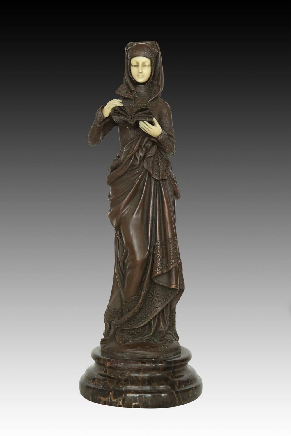 Elegant Bronze Female Statue Sculpture - Handcrafted Home Decor Art Piece for Living Room, Office & Garden | TPXQ-031