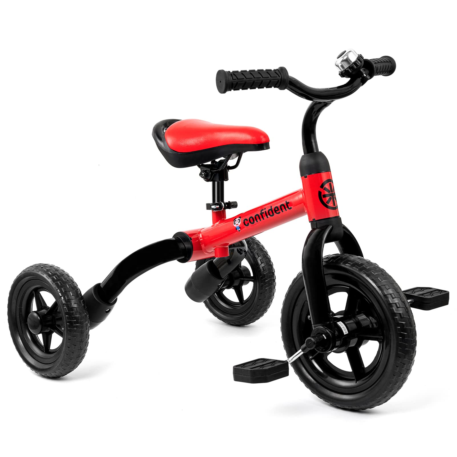 **XiaPia 3-in-1 Foldable Toddler Tricycle for Kids 2-4 Years Old | Adjustable Seat & Detachable Pedals | Baby Balance Bike for Indoor & Outdoor Training | Perfect for Playground, Park & Backyard Rides**