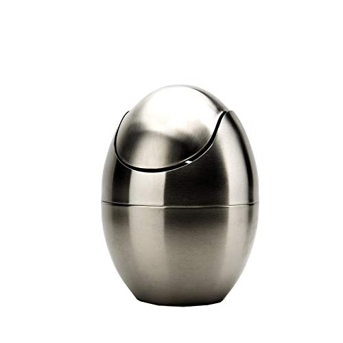 ZSMPY 40L Roll Top Eco-Friendly Kitchen Trash Can - Odor Control, Space Saving for Home, Office, and Restaurant Use