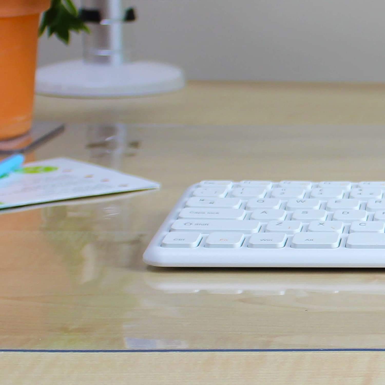 Floortex® Crystal Clear Vinyl Rectangular Desk Pad - 20