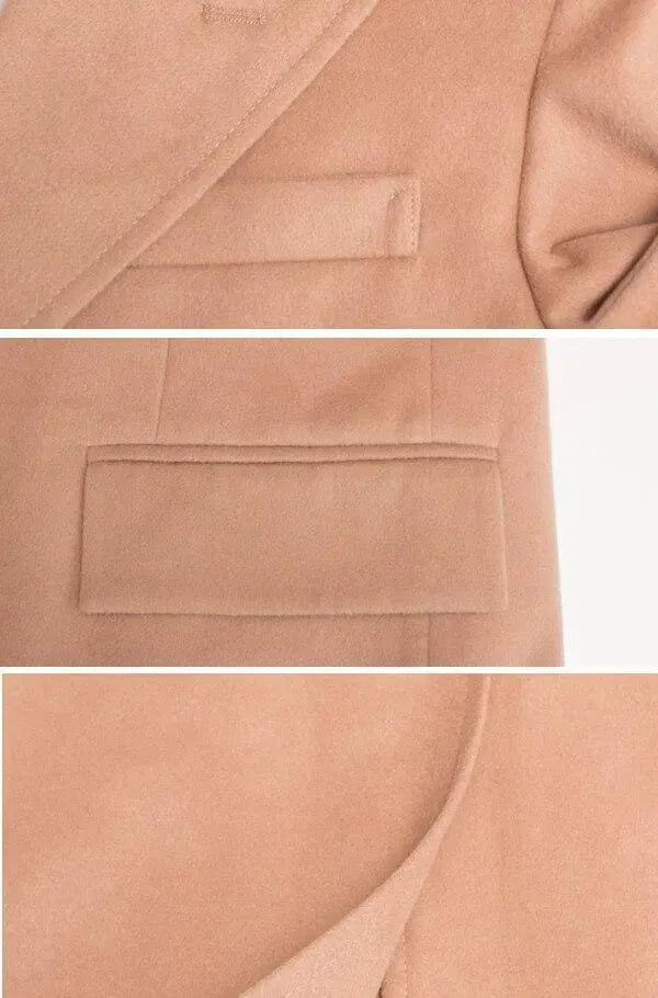 Men's Paris Trench Winter Coat - Waterproof Wool Blend Overcoat with Belt | Perfect for Business, Travel & Formal Occasions
