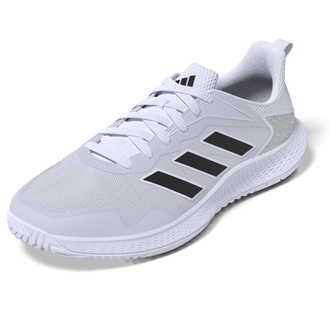 Adidas Defiant Speed Men's Tennis Shoes - White/Black/Silver | Lightweight & Durable Court Shoes for Competitive Play | Perfect for Tennis, Training & Casual Wear