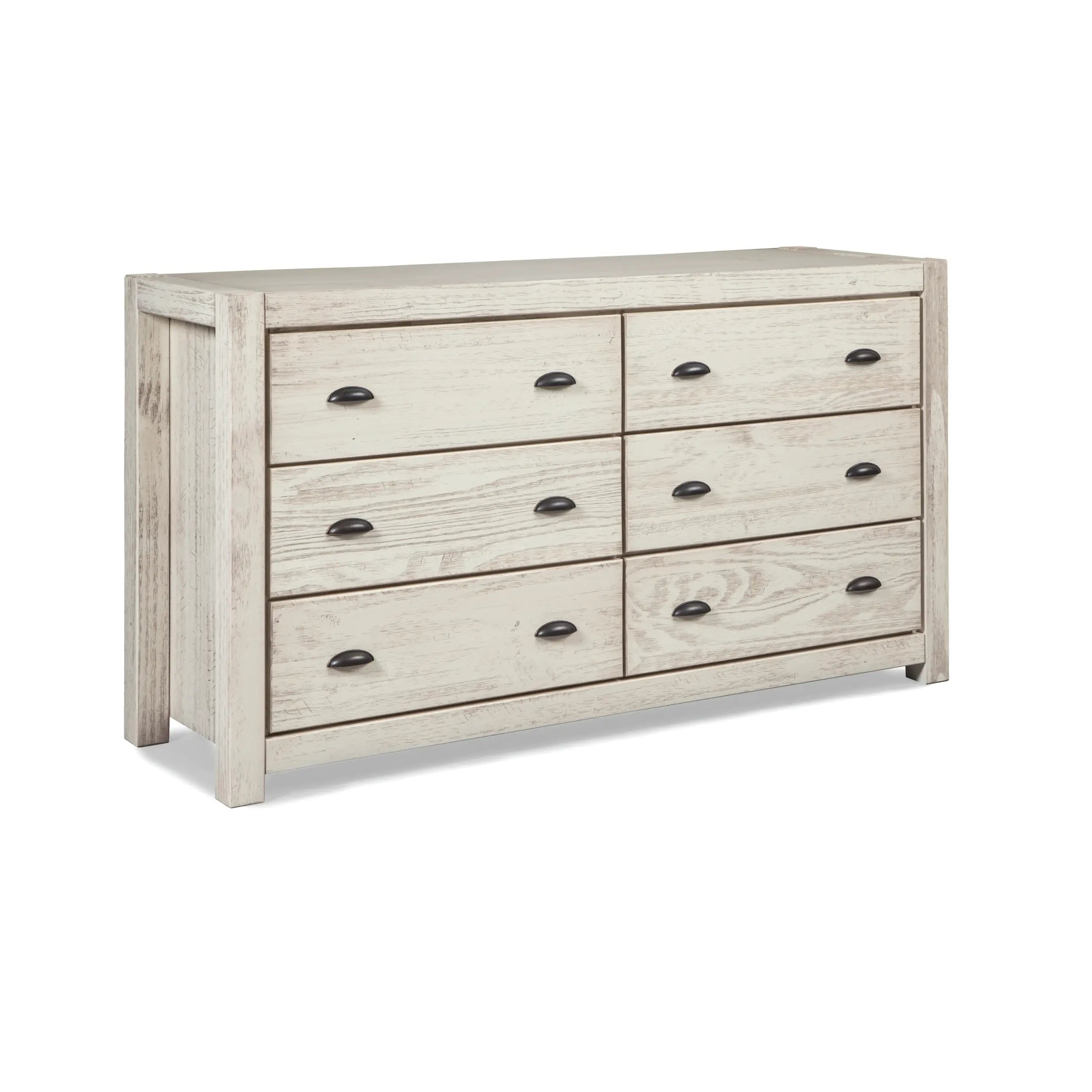 Montauk 5-Piece Bedroom Set - Queen Size Bed, Dresser, Nightstands & Mirror - Modern Farmhouse Furniture for Cozy Home Decor