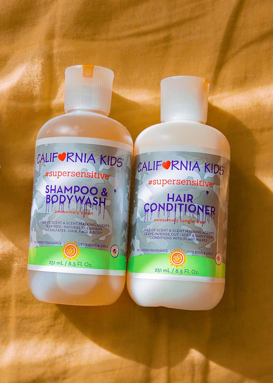 California Kids® #supersensitive™ Hypoallergenic Hair Conditioner for Sensitive Scalp - Gentle Baby & Kids Detangler for Dry, Curly Hair - Perfect for Daily Bath Time & Post-Swim Care