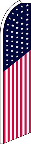 USA Swooper Feather Flag - Premium Outdoor Advertising Banner for Car Dealerships, Grand Openings & Sporting Events | Wind-Resistant, Vibrant Colors, Durable Material