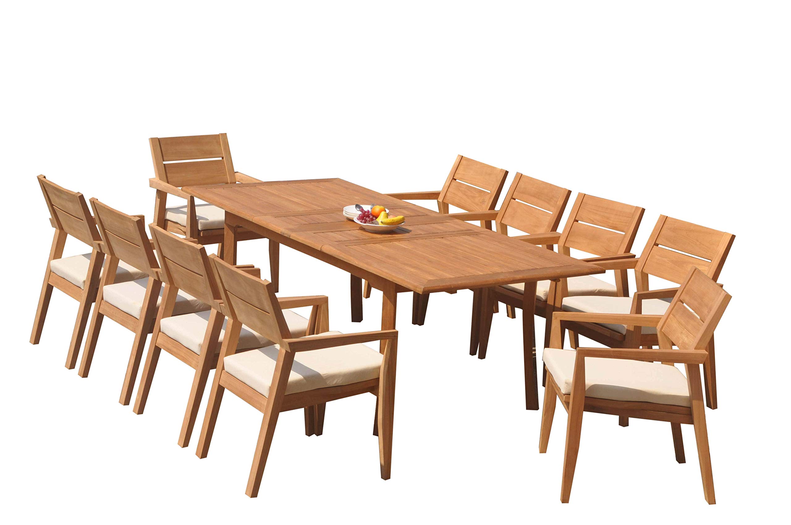 Premium 11-Piece Outdoor Teak Dining Set - 94