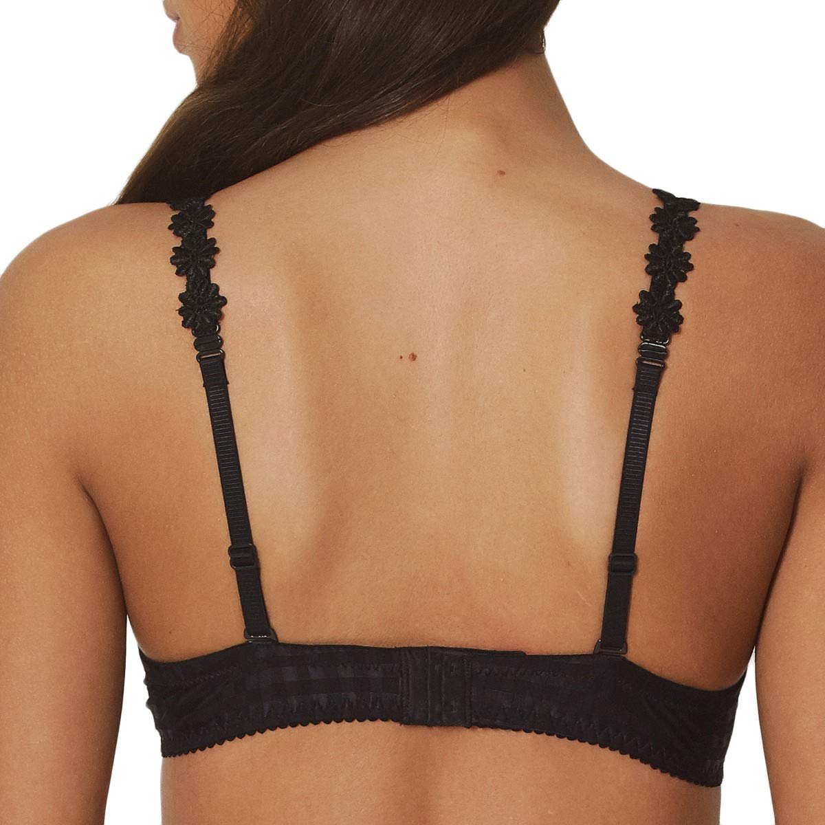 Marie Jo Avero Balcony Bra 32D Black - Comfortable Lace Underwire Bra for Everyday Wear & Special Occasions