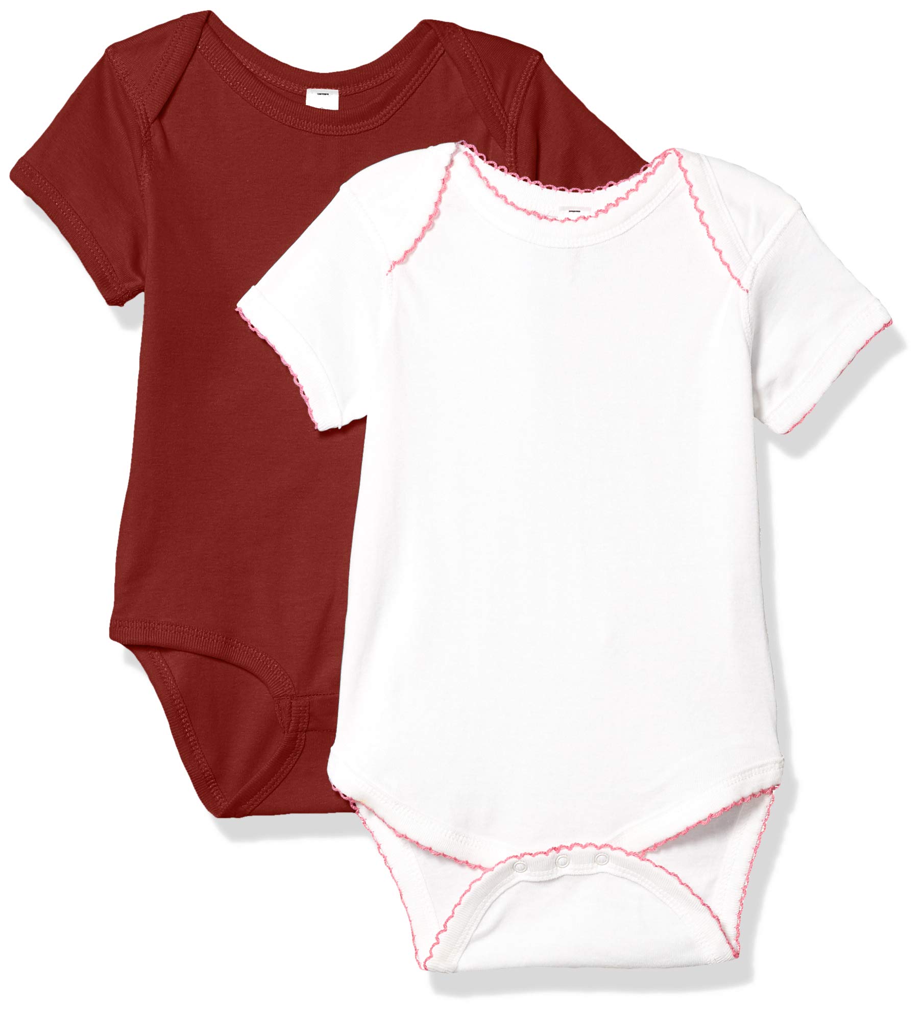 Marky G Apparel Baby Girls' Ribbed Bodysuit - Soft Cotton Onesie for Newborns & Infants | Perfect for Playtime, Family Photos & Everyday Wear