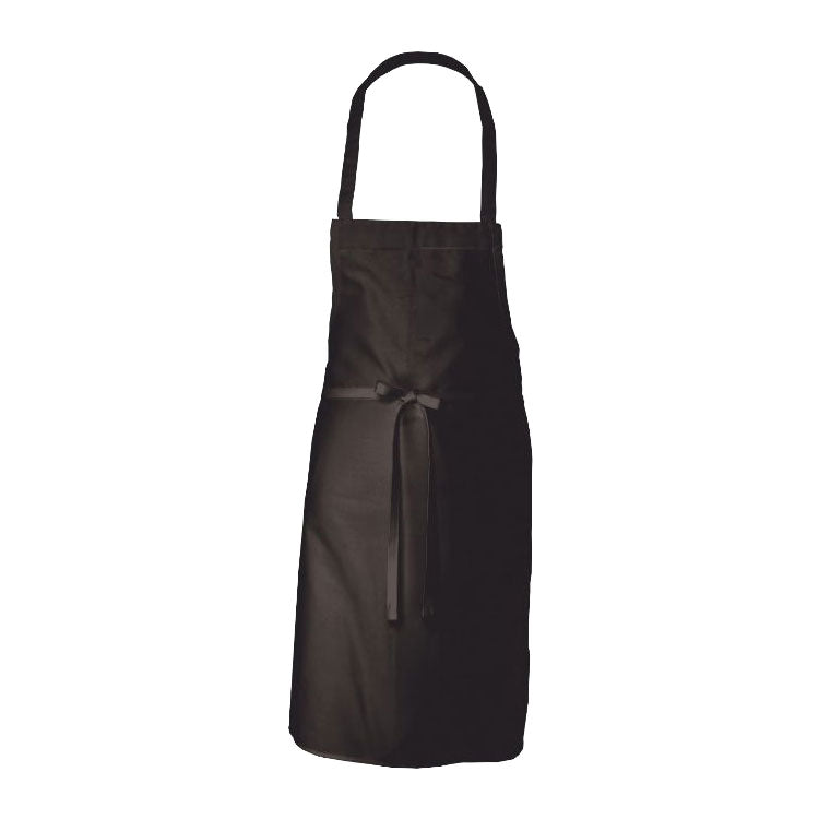 Chef Works APKBL No Pockets Bib Apron - Black - Premium Kitchen Apron for Cooking, Baking & Grilling - Ideal for Chefs, Home Cooks & BBQ Enthusiasts