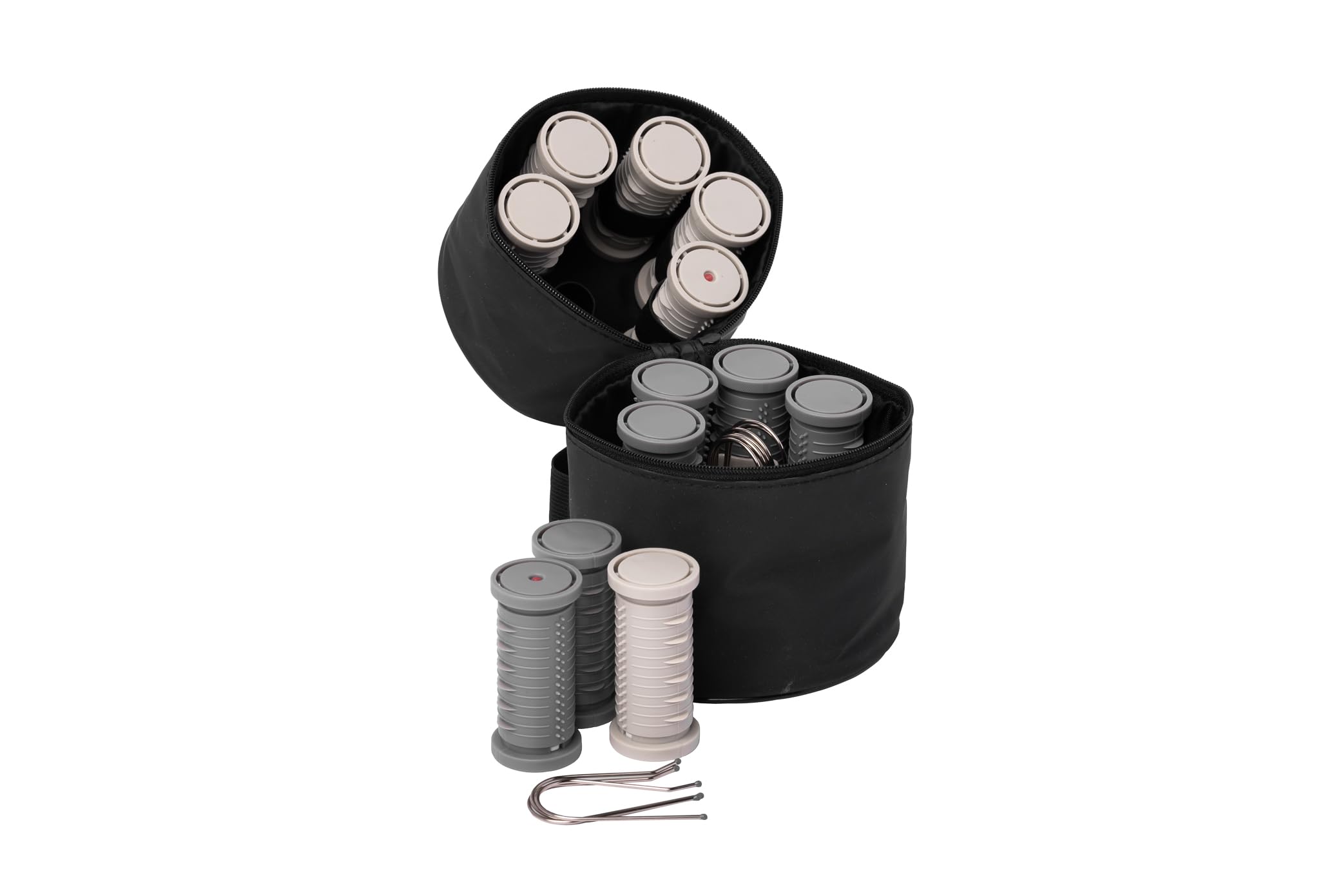 Nicky Clarke Classic Compact Rollers for Hair Styling - Travel-Friendly Hot Rollers for Curls & Volume - Perfect for Home Use, Salon Styling & On-The-Go
