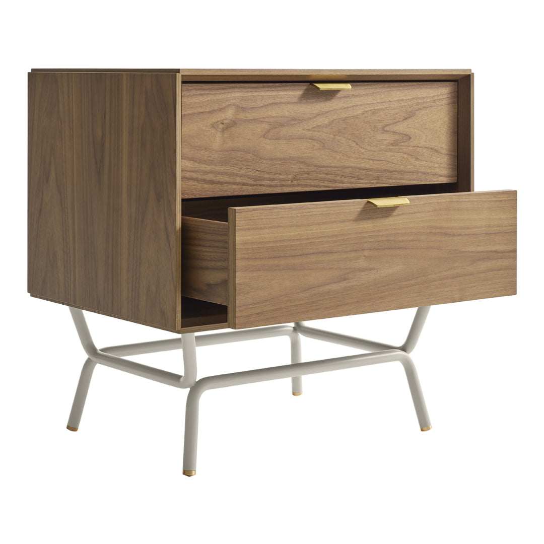 Modern Blu Dot Dang Nightstand - Minimalist Bedside Table with Storage Shelf | Perfect for Small Spaces, Bedrooms & Apartments