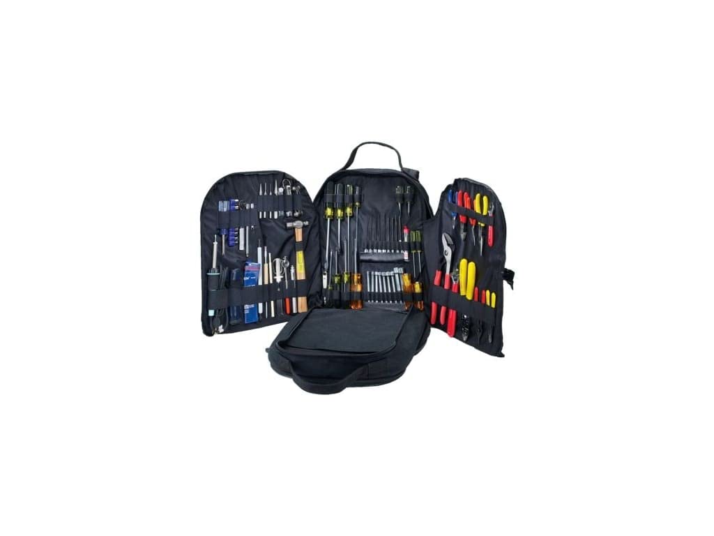Jensen Tools JTK-17B Electronics MRO Tool Kit - 65-Piece Professional Repair Tool Set with 7' Deep Backpack for Electricians & Technicians | Ideal for Home DIY, Appliance Repair & Industrial Maintenance