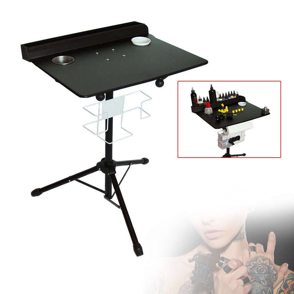 Portable Tattoo Workstation Tray - Collapsible & Lightweight Tattoo Equipment for Artists - Perfect for Tattoo Shops, Studios & Mobile Tattoo Services