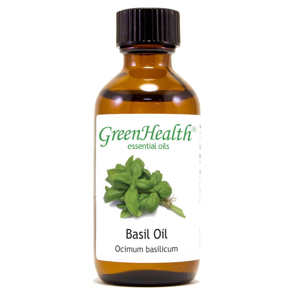 Basil Essential Oil – 2 fl oz (59 ml) 100% Pure Therapeutic Grade – Glass Bottle with Dropper – Aromatherapy, Stress Relief & Natural Home Fragrance