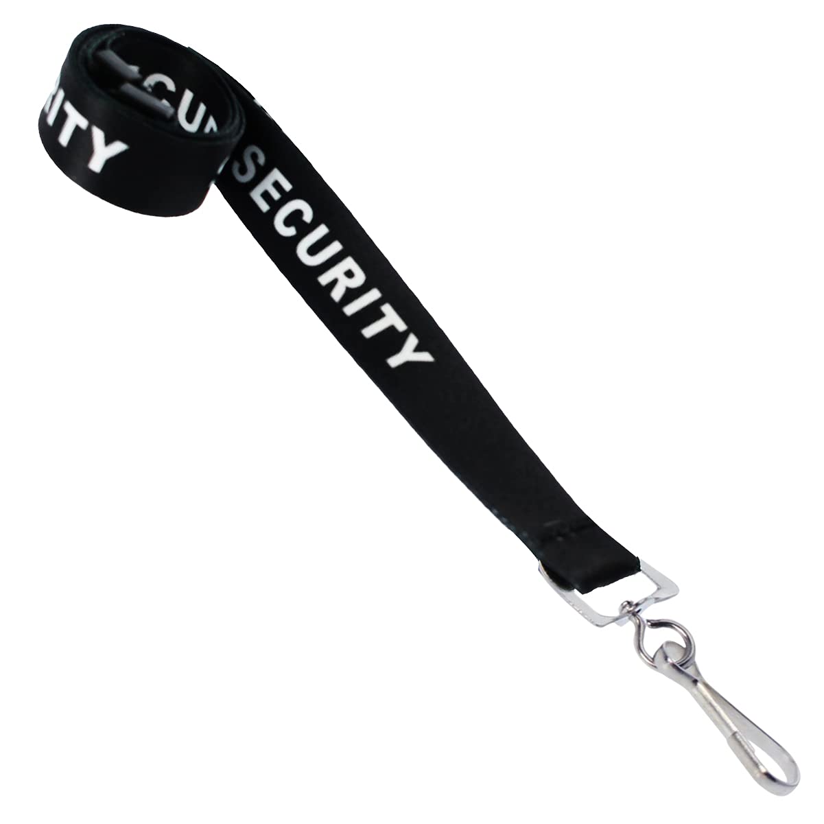 100 Pack Bulk Security Lanyards with Breakaway Safety Clasp & Metal Clip - ID Badge Holder Neck Strap for Security, Hospital & Office Staff - Durable Keychain for Work, Events & Conventions