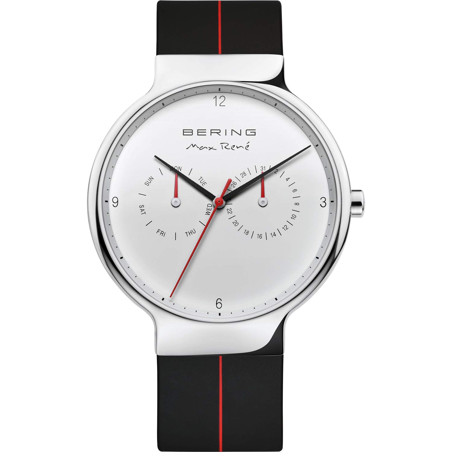 BERING Men's Analog Quartz Watch - Max René Collection with Silicone Strap & Scratch-Resistant Sapphire Crystal (Model 15542-404) | Premium Dress Watch for Business, Formal Events & Everyday Luxury