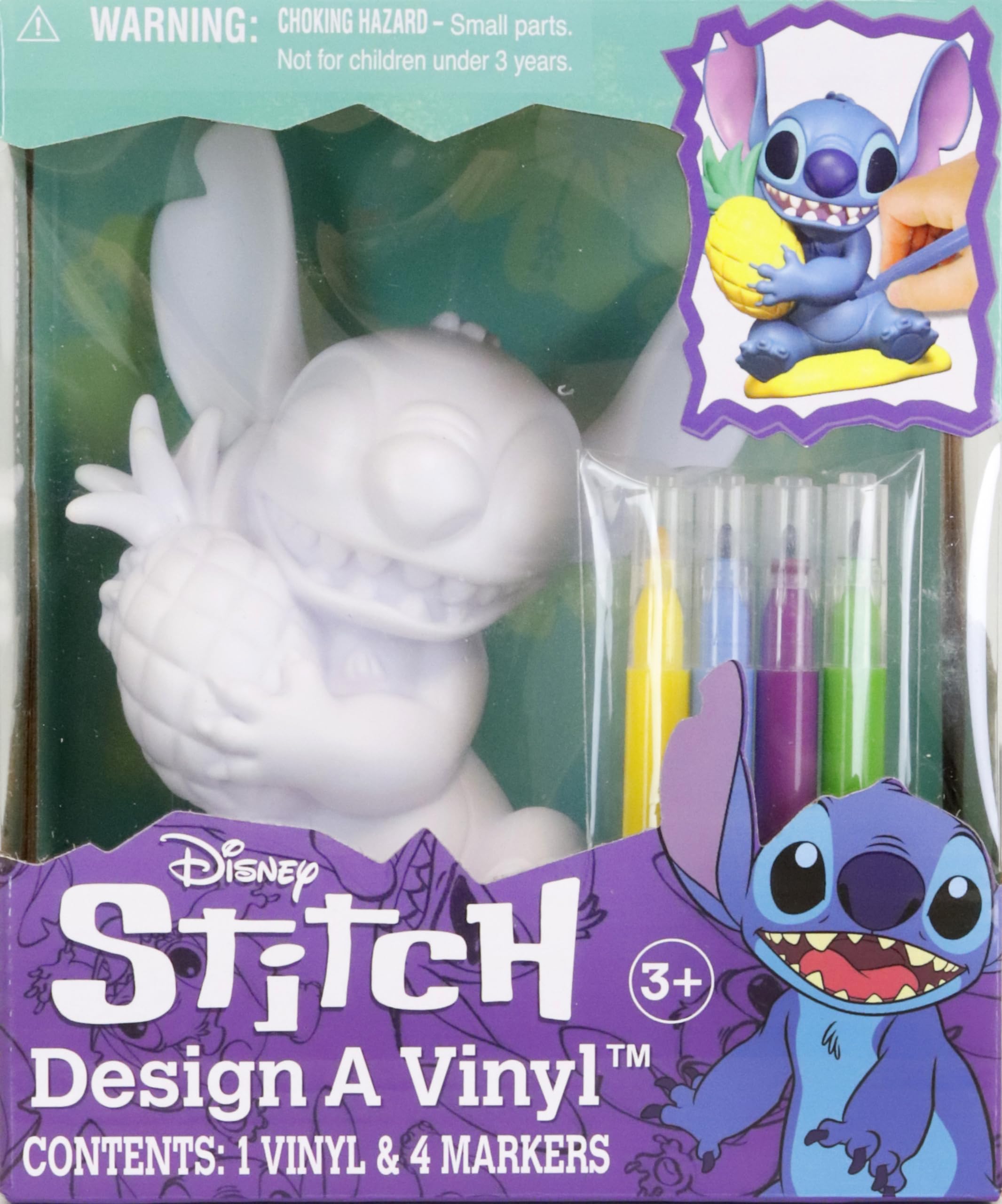 Tara Toys Stitch Design A Vinyl-Pineapple Plush Toy - Disney Lilo & Stitch Collectible Gift for Kids & Fans | Perfect for Bedroom Decor, Birthday Gifts & Disney Merchandise Collection