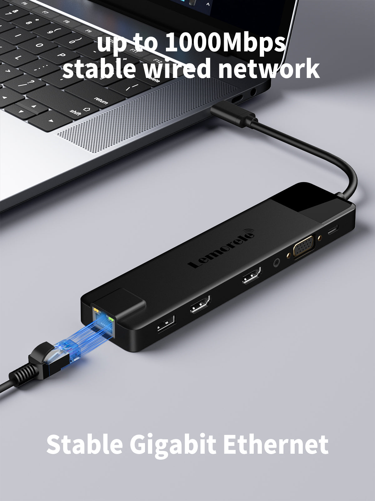LEMORELE™ TC100 USB C Docking Station - 13-in-1 with Dual HDMI 4K Output, 100W PD Charging - Perfect for MacBook Pro/Air, Dell XPS, HP Laptops & More - Home Office & Remote Work Setup