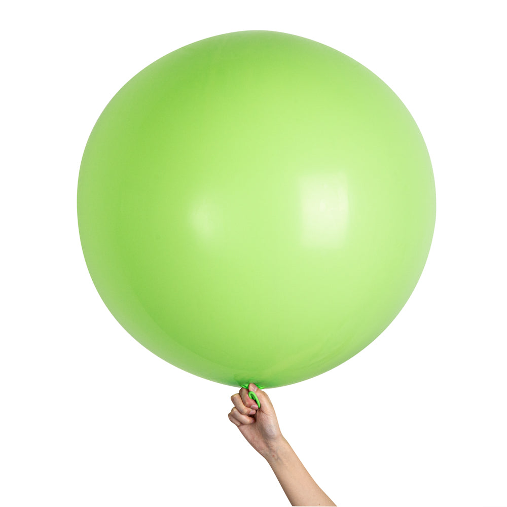 Eco-Friendly Green Latex Balloons - 36 Inch, 10-Pack for Party Decorations, Birthday Celebrations & Events