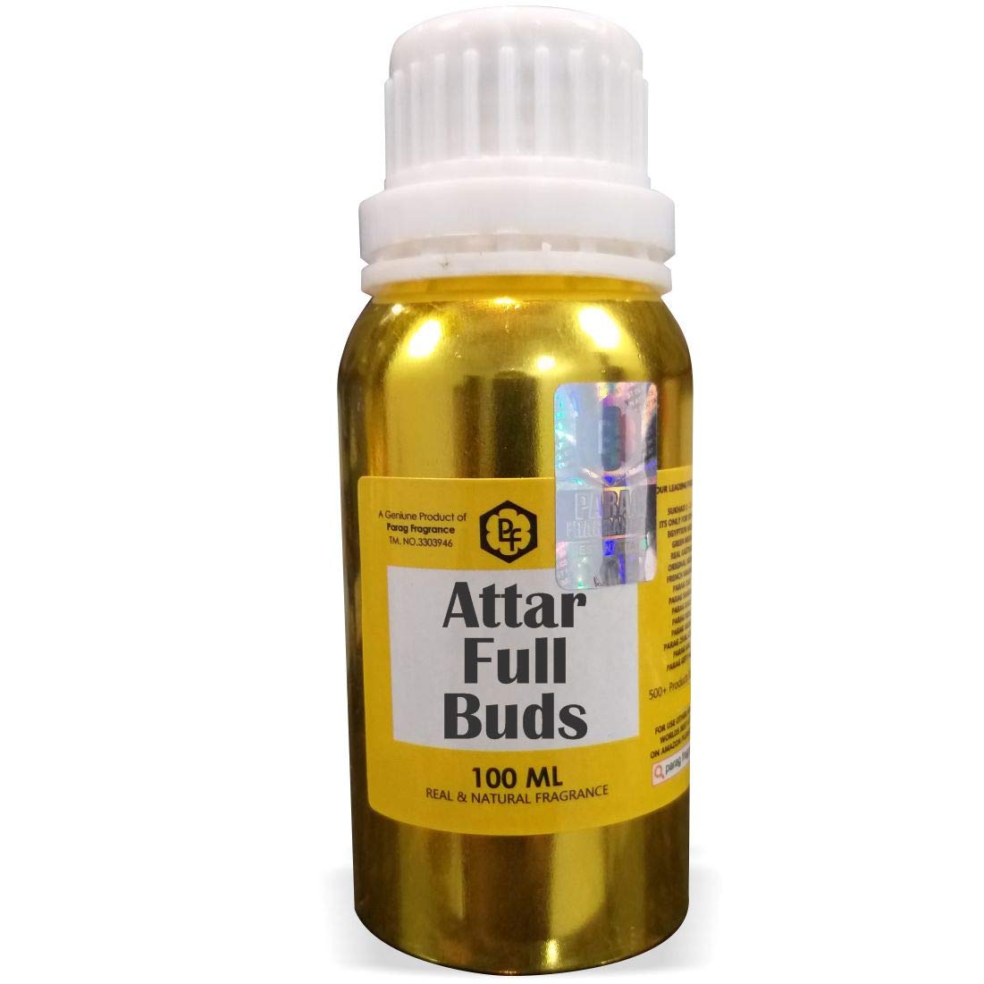 Parag Fragrances Attar Full Buds Attar 100ml - Alcohol Free Perfume Oil for Men | Long Lasting Scent | Premium Itra | Perfect for Daily Wear, Special Occasions & Gifting