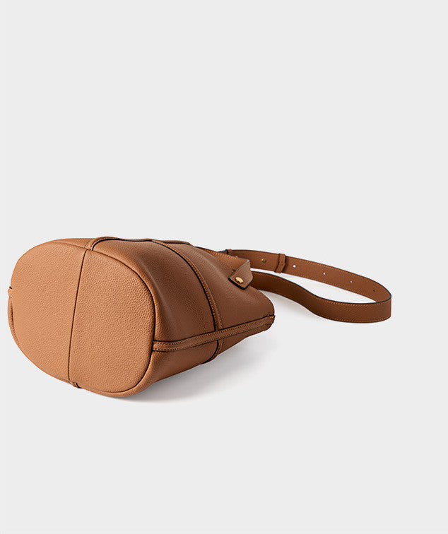 Stylish Leather Bucket Bag for Women - Fashionable Crossbody Shoulder Handbag - Perfect for Work, Travel & Everyday Use