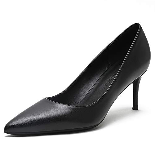 6.5cm-leather Black