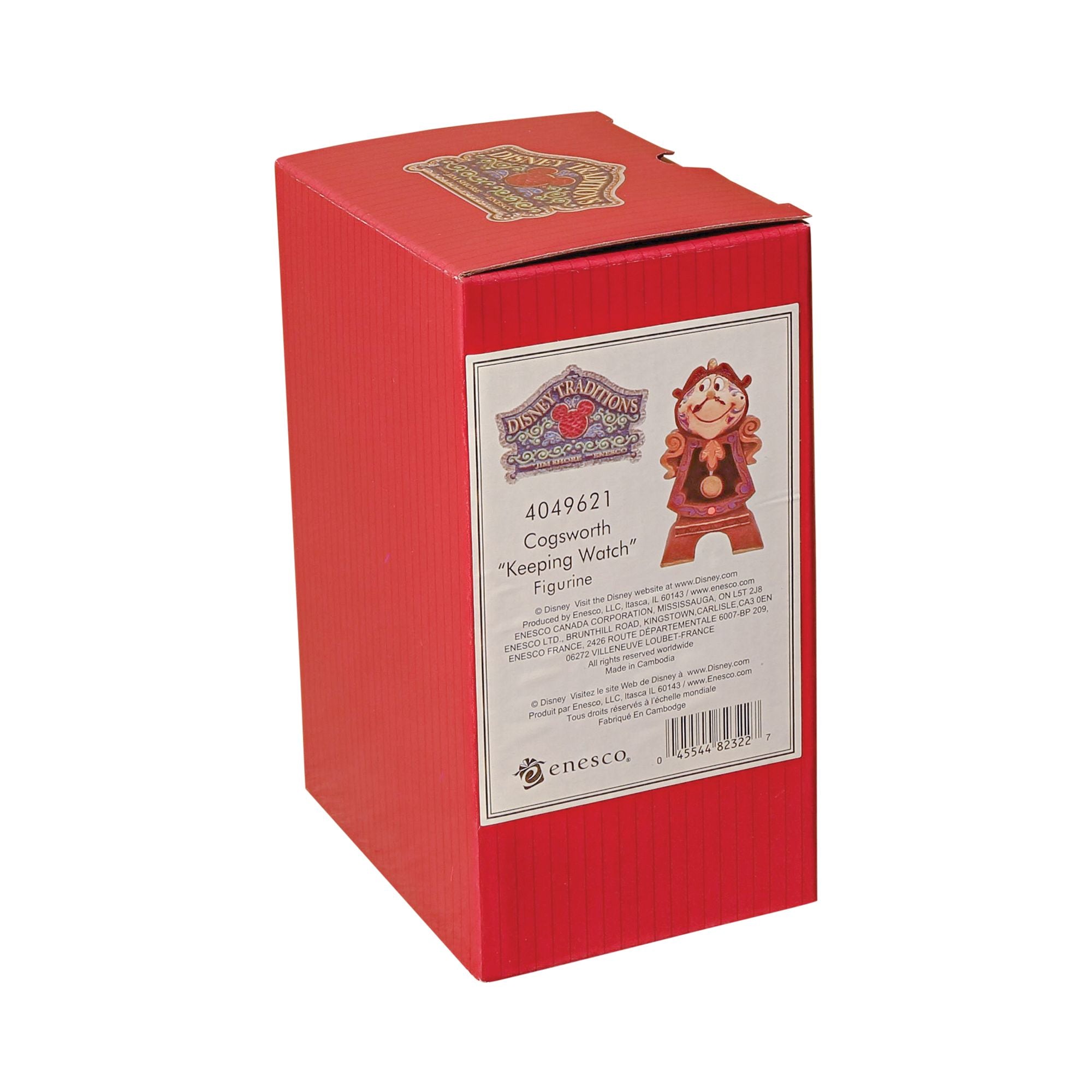 Cogsworth Figurine - Disney Beauty and The Beast Collectible Clock Character Statue - Perfect for Disney Fans, Home Decor, and Movie Memorabilia Collections