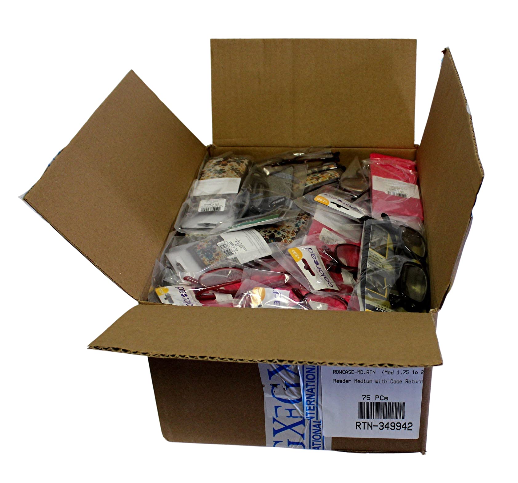 Foster Grant Reading Glasses Wholesale Lot of 75 - +1.75 & +2.00 Magnification with Protective Case | Dependable Industries Inc. | Perfect for Office, Reading, and Daily Use