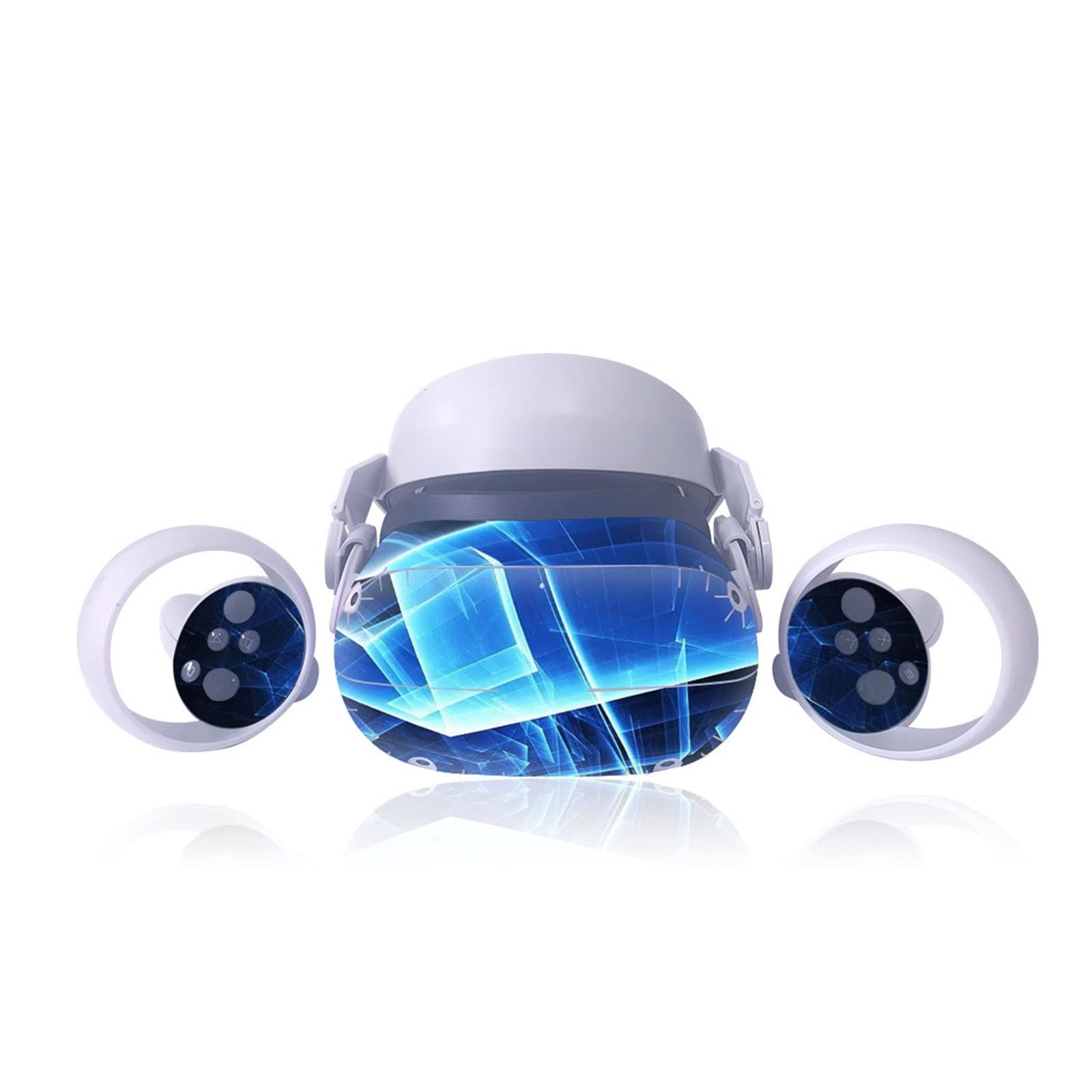 Oculus Quest 2 Skin & Vinyl Decal Stickers Set for VR Headset & Controllers - Protective Cover, Custom Design, Perfect Gift for Gamers - Use for Gaming, VR Parties & Personalization (Color: 3)