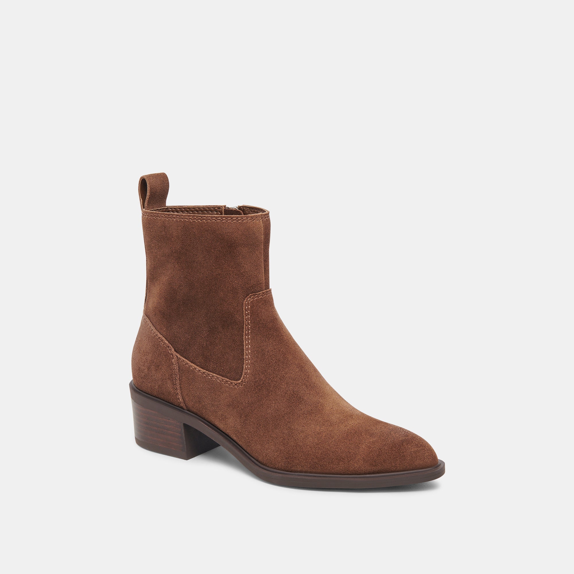 BILI H2O Waterproof Booties for Women - Cocoa Suede Winter Boots | Warm & Comfortable Ankle Boots for Cold Weather, Snow, Rain, and Outdoor Activities