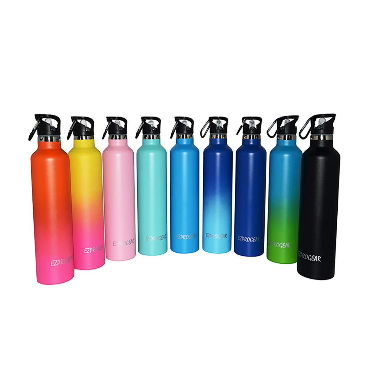 Ezprogear 34 oz Stainless Steel Water Bottle - Double Wall Vacuum Insulated, Leak Proof, BPA Free - Sapphire Blue - Perfect for Gym, Hiking, Travel & Outdoor Activities