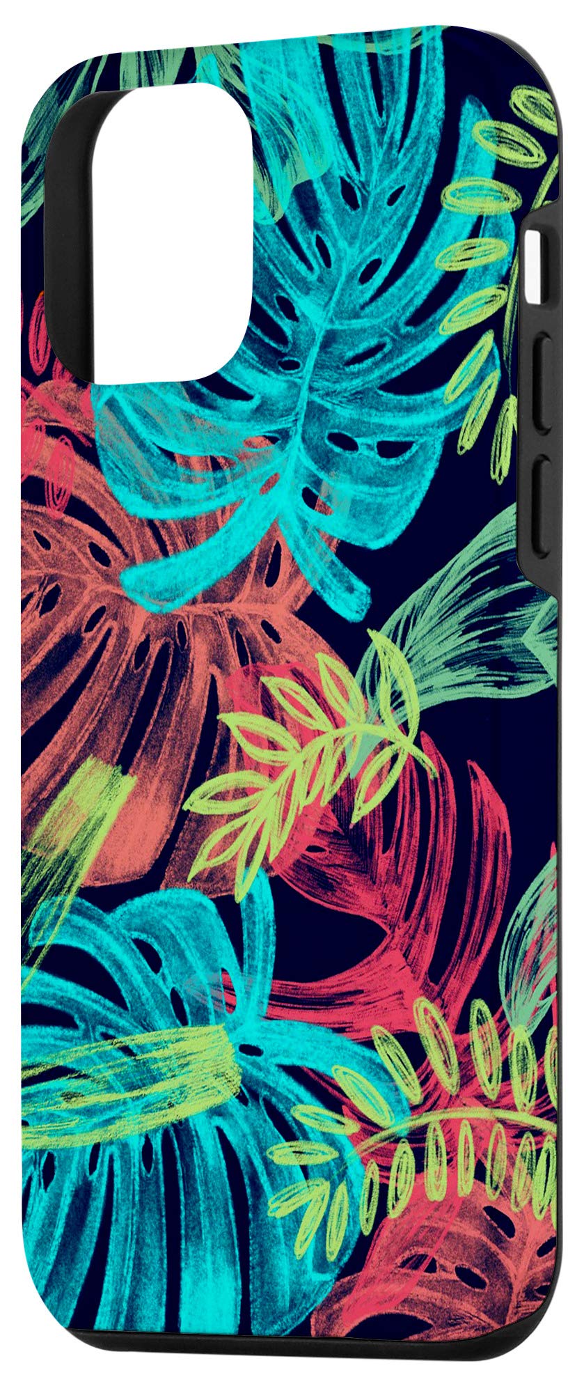 iPhone 12 Mini Case with Monstera Leaf Design - Perfect Gift for Plant Lovers - Protective Phone Cover for Everyday Use, Office & Outdoor Activities