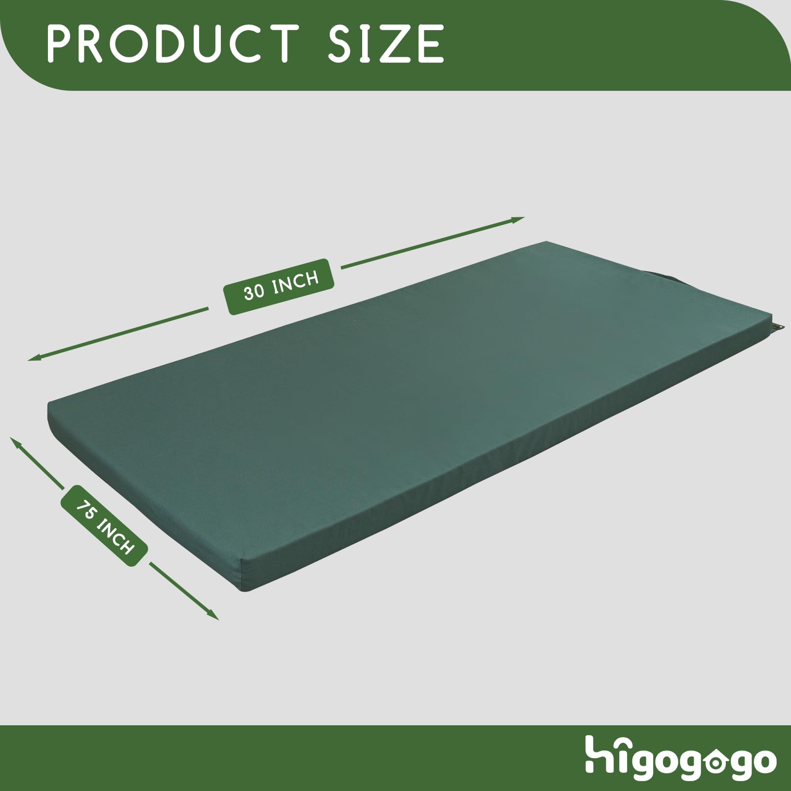 **HIGOGOGO Camping Mattress Pad - Portable Roll-Up Sleeping Mat for Adults, Lightweight & Comfortable - Perfect for Camping, Travel, Guest Beds & Car Sleeping**