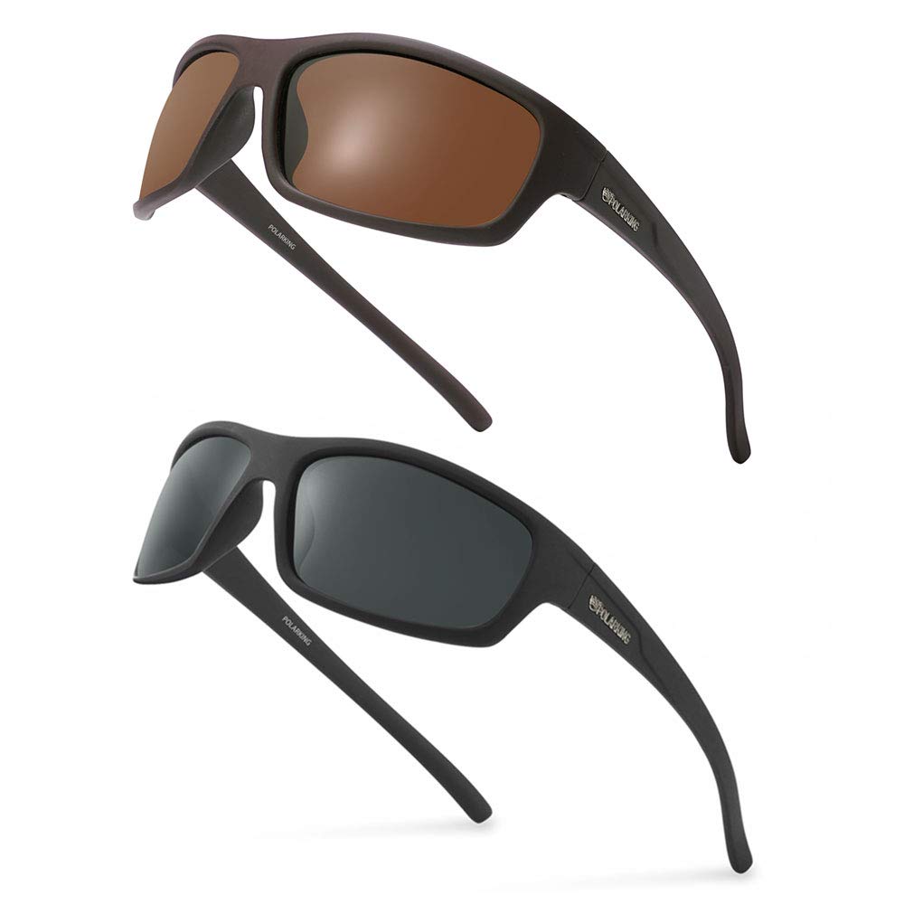 Polarized Sport Sunglasses for Men - Matte Finish UV400 Protection, Mirror Lens, Lightweight & Durable - Perfect for Running, Cycling, Fishing & Outdoor Activities